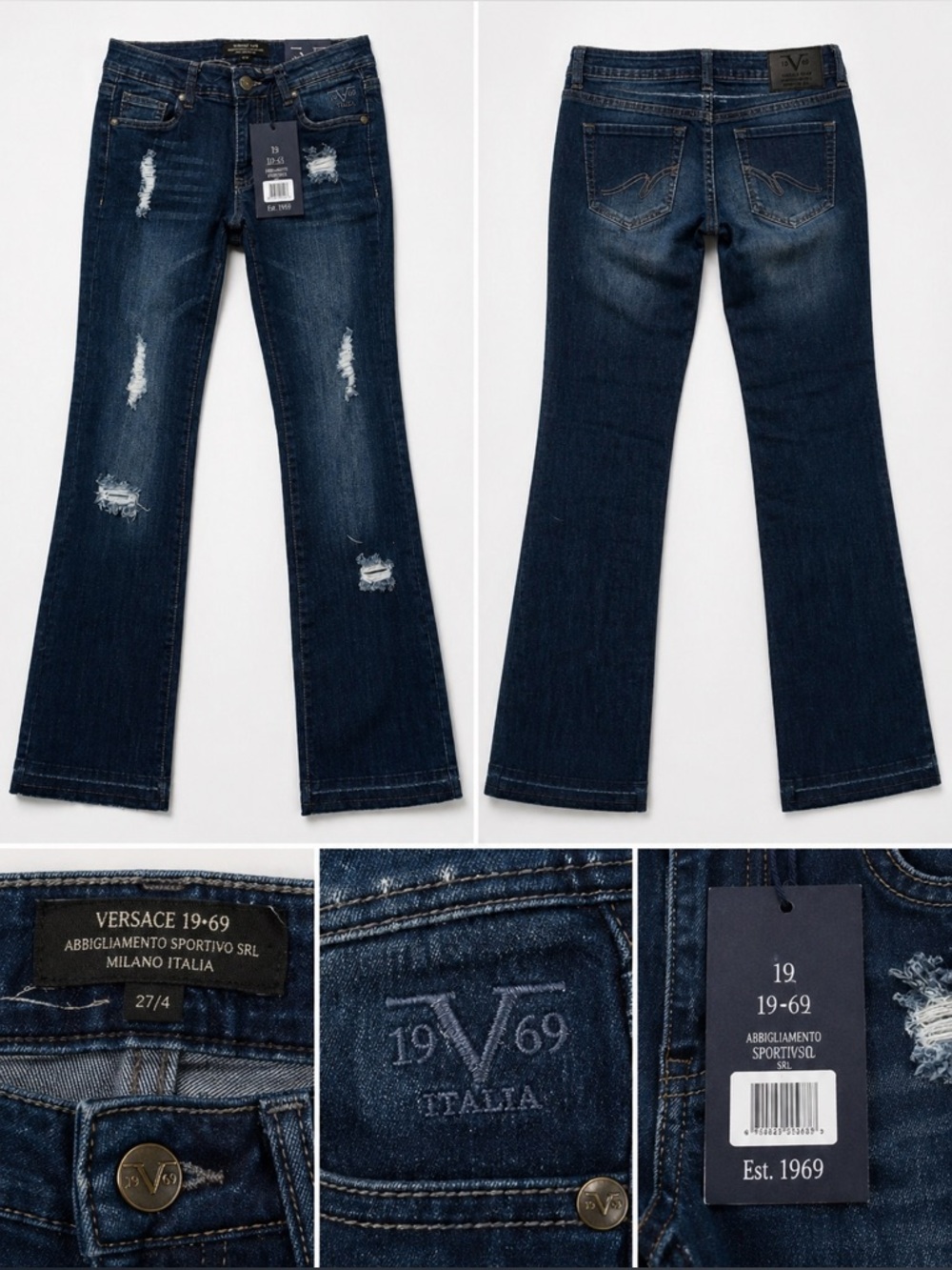 NWT Versace 19-69 Abbigliamento Sportivo SRL Women’s Jean 27/4